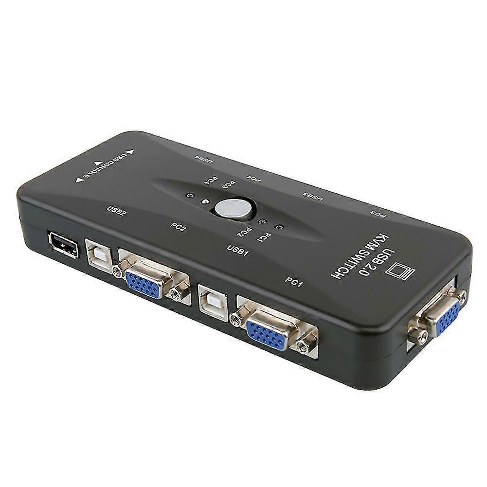Switch KVM USB 2.0 a 4 porte MouseTastieraStampanteMonitor video VGA 1920x1440-FFY