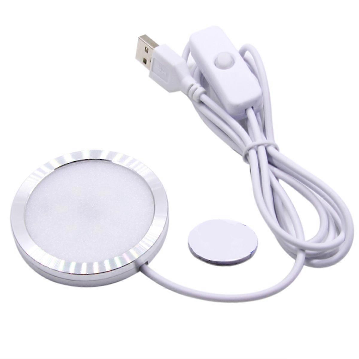 USB-plugg 5V Åpen Montering LED Rørlys Display Skap Lampe Hvit