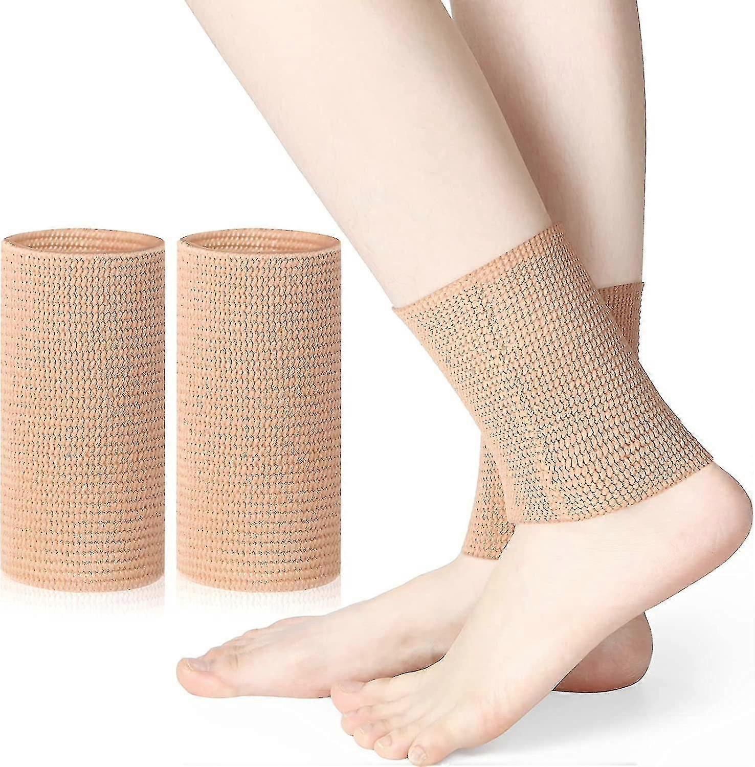 クロスアンクルゲルスリーブパッド入りスケートソックススケートボードアクセサリー足首パッド足首圧縮スリーブ足首プロテクターブレーススケートライディングスキーAnk