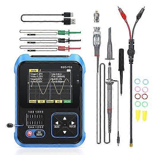 Transistor Checker Tester, Digital Oscilloscope Portable Handheld Transistor Checker Inductance Capacitance Resistance Meter, USB Microscopes (High Co