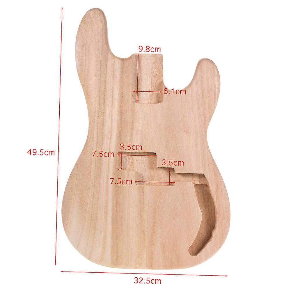 Corps de guitare électrique brut PB-T02, corps de guitare vierge en bois de sycomore pour guitares basses de style PB, pièces de bricolage