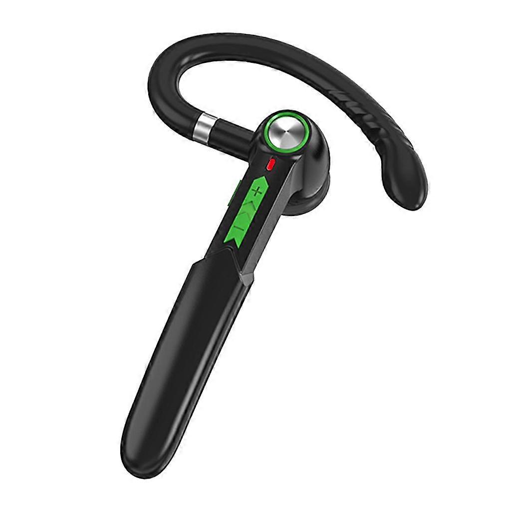 Single Wireless Bluetooth Handsfree Ear Hook Earphone Black