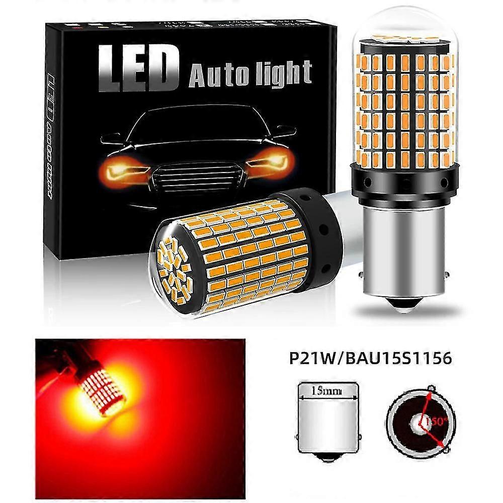 2PC 1156 BA15S P21W BAU15S PY21W T20 7440 W21W 3157 1157 P21/5W W21/5W LED Bulbs 144 SMD led CanBus Lamp For Turn Signal Light