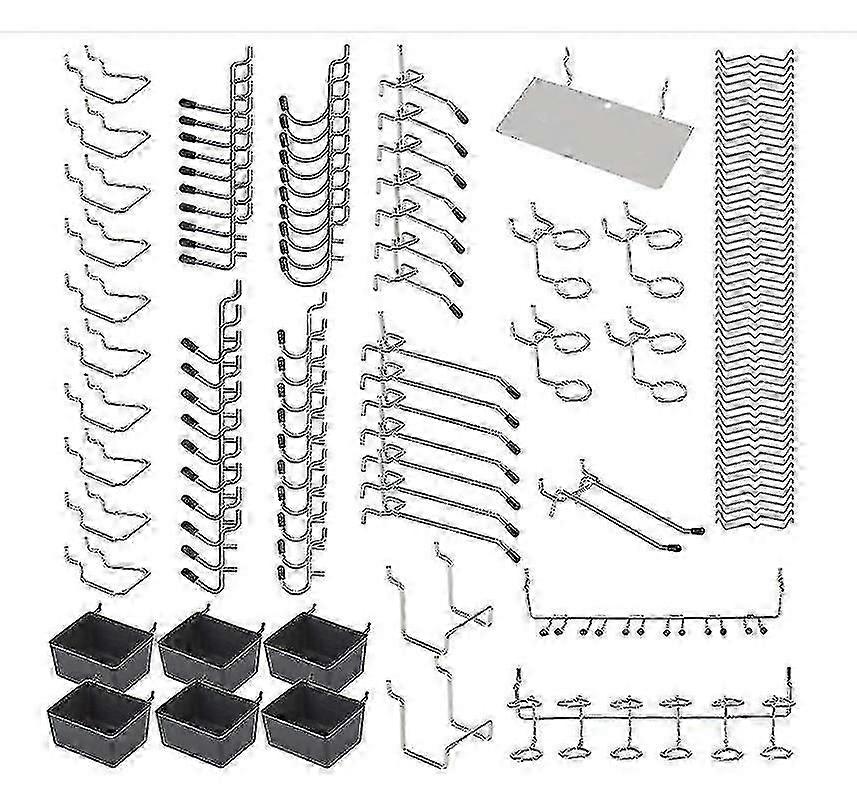 140pcs Hole Plate Hook Hole Plate Metal Hook Tool Hook