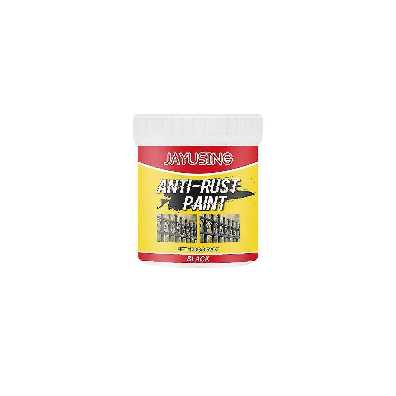 Jayusing Anti-Rust Red Paint - Metal Primer for Iron Doors  Railings, Eco-Friendly Rust Remover, 100g