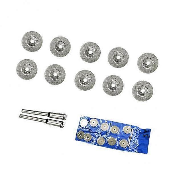 2x10 Pcs Diamond Cutting Discs Drill Bit for Rotary Tool 16mm Without Holes