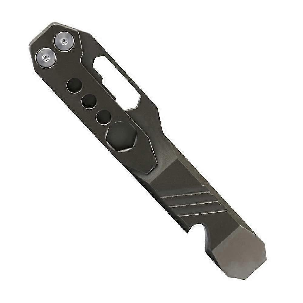 Titanium EDC Pry Bar, Outdoor Multifunctional Tools,Pry Bar EDC Tool for Crowbar Screwdriver Bottle Opener and Pocket Clip