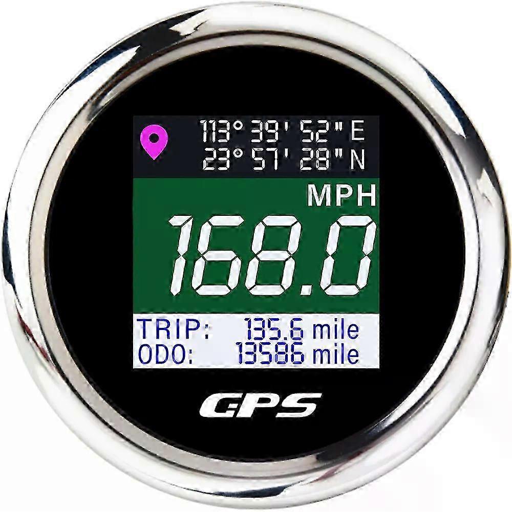 New Waterproof Digital Gps Speedometer Adjustable Lcd Odometer Speed Gauge With Gps Antenna For Boat Car Motorcycle Motor Yacht