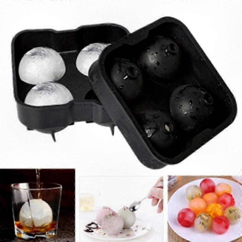 Easy Release Round Silicone Ice Ball Mold for Bar Use, 4cm Diameter Ice Cubes, Ideal for Cooling Drinks and Cocktails