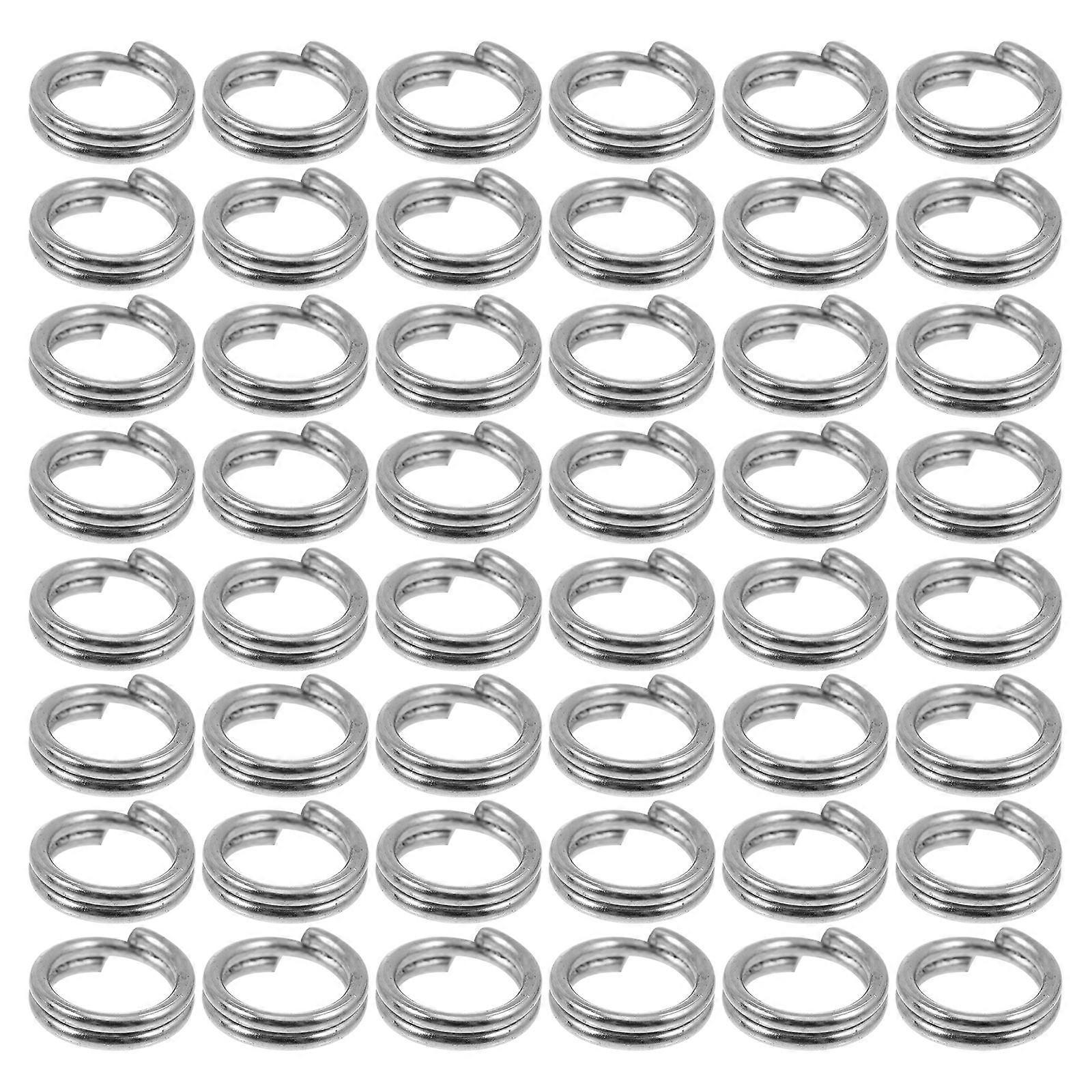 Fishing Equipment Split Rings, Rust-Resistant and Suitable for Varied Sizes