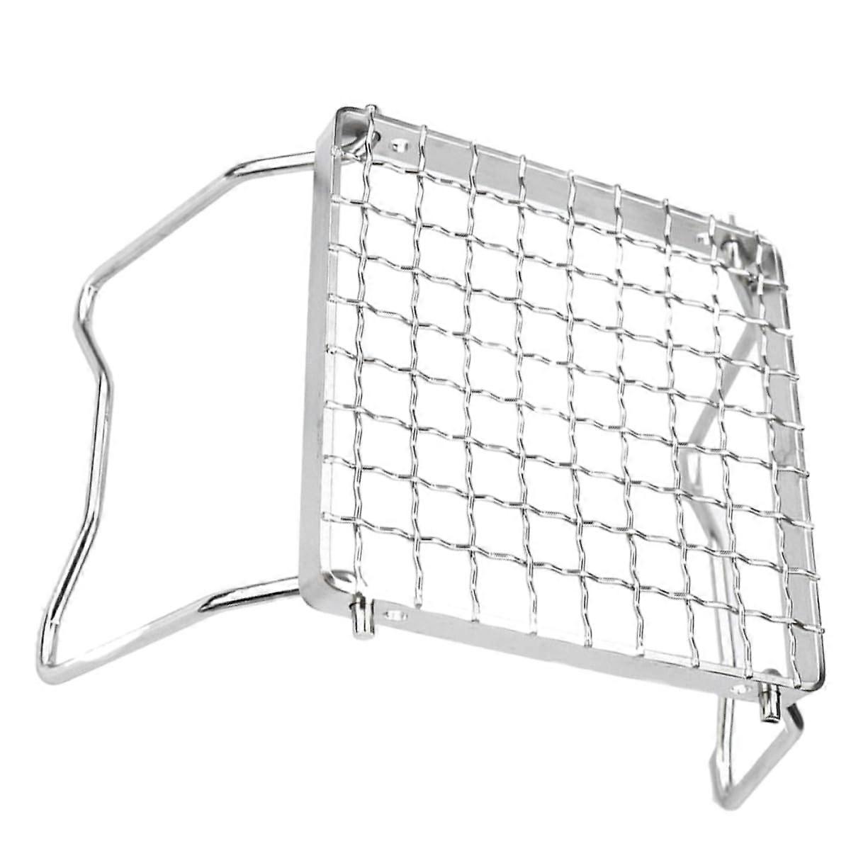 grill tray foldable stand charcoal skewer aluminum camping cooking