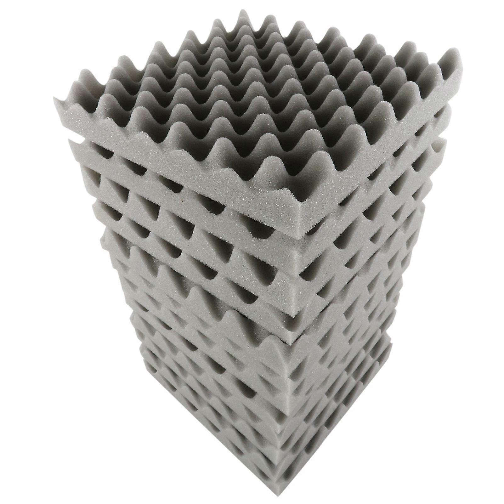 12PCS 30 * 30 * 5cm Foam Panels Egg Foam Pad Sound Isolation Foam for Home Studio Theater KTV