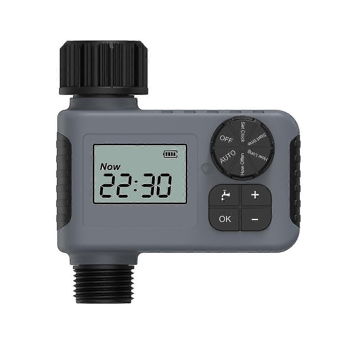 Larges Screen Display Smart Water Timer Garden Irrigation Controller Battery Powered Waterproof Gar