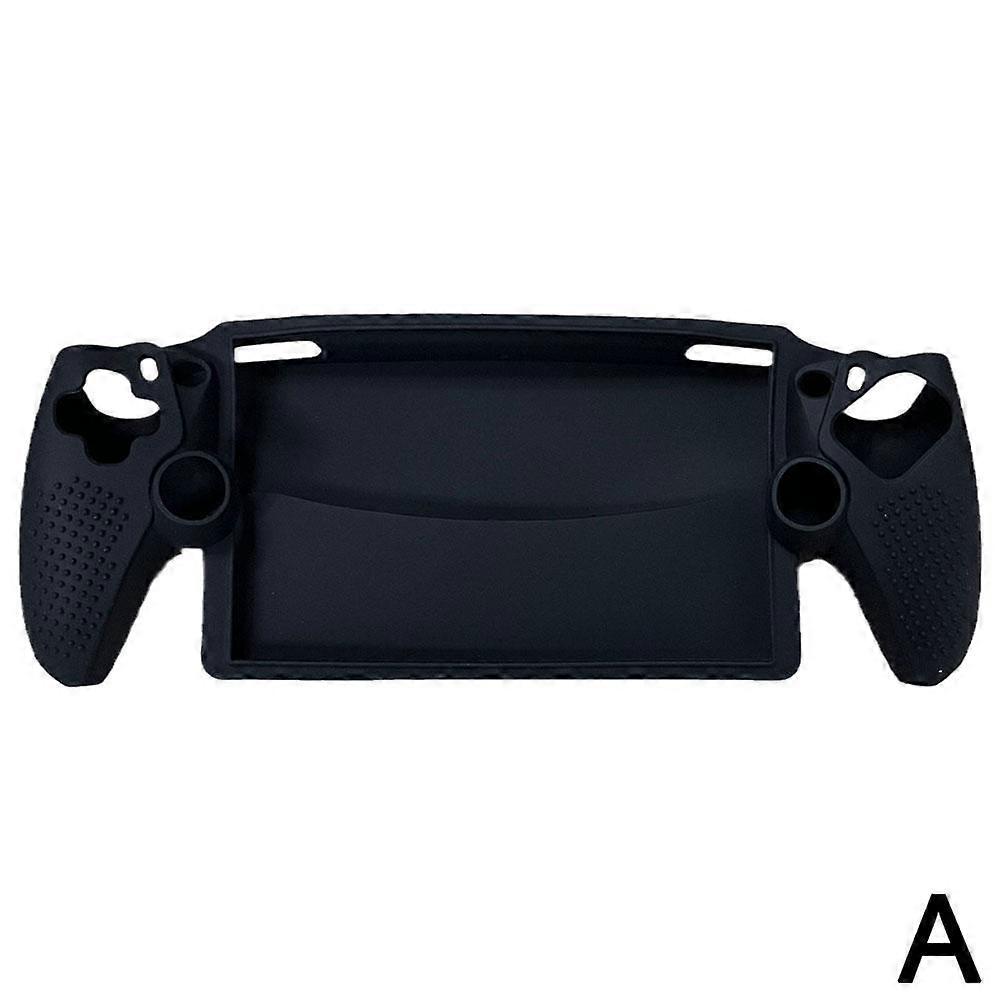 Black (A)$For Playstation Portal game console silicone cover new handheld full-cover silicone protective cover with anti-slip particles