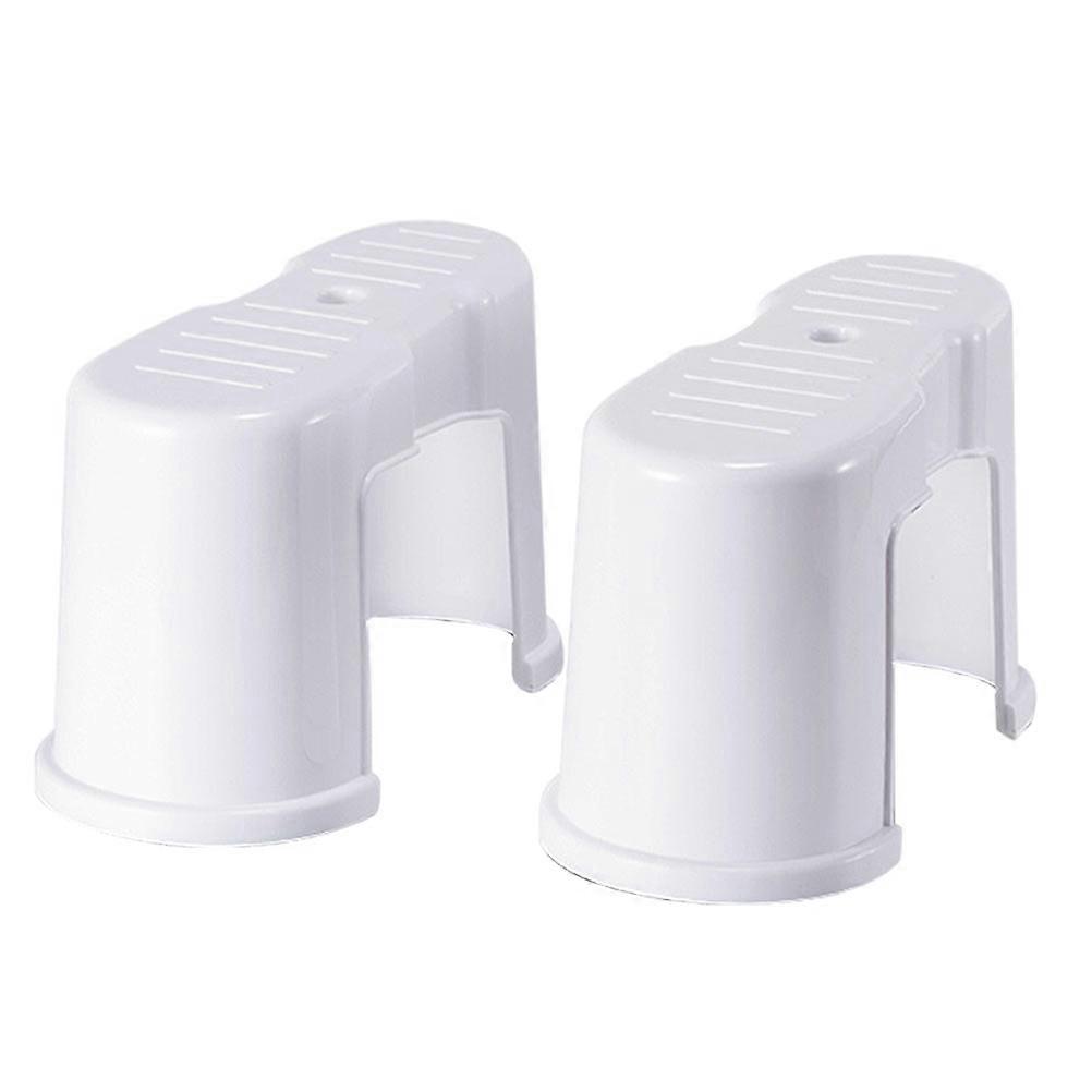 Non Slip Portable Footstool for Toilet, Plastic Bathroom Stool for Adults, Comfortable Squatting Design for Home Use and Toilet Training