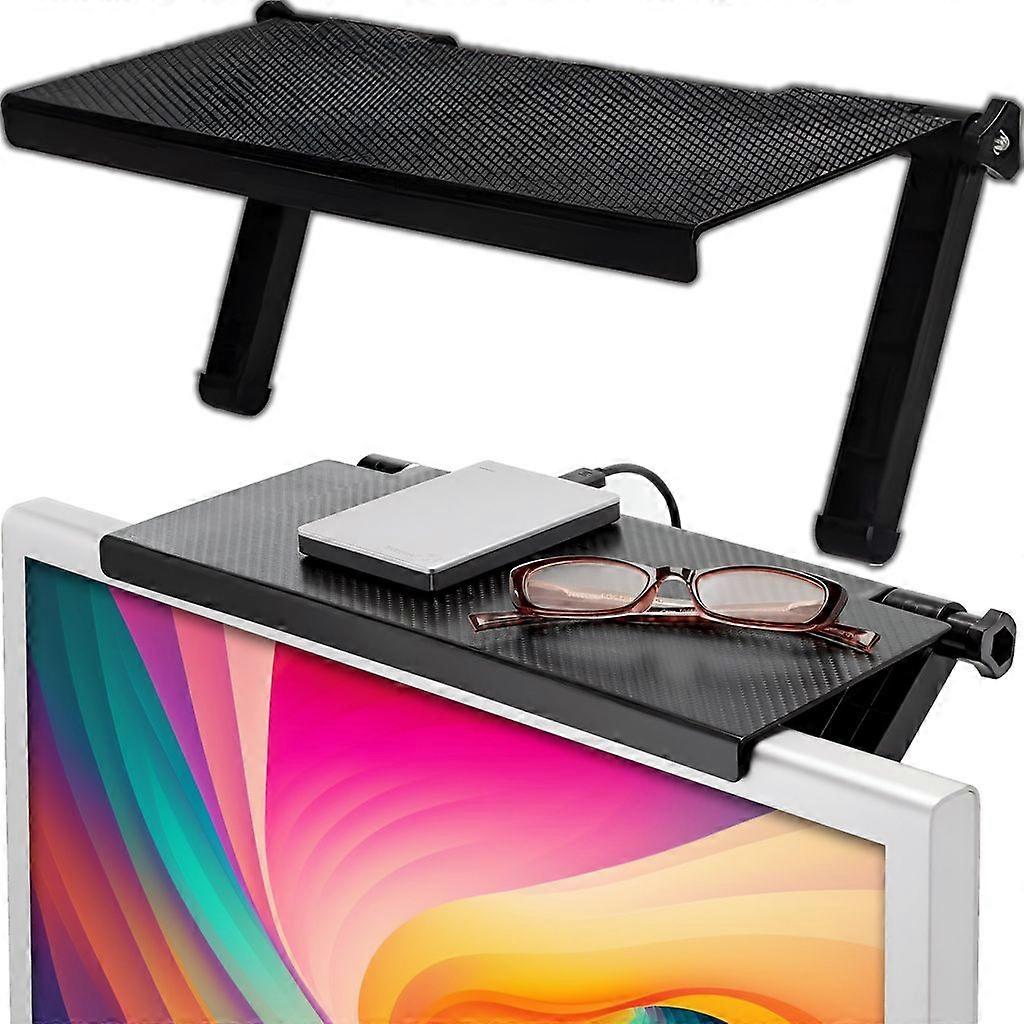 TV top stand, adjustable computer screen stand, suitable for router media box mobile phone stand, multifunctional storage