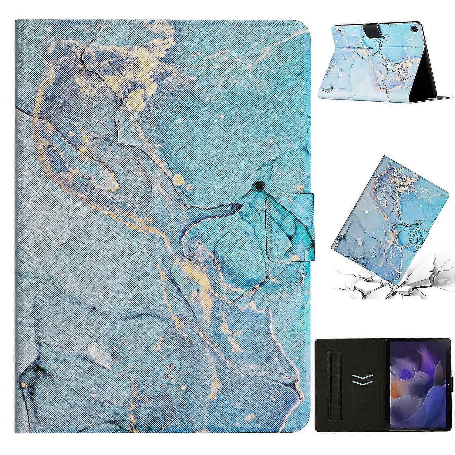 Marble Pattern Smart PU Tablet Case with Sleep/Wake Function
