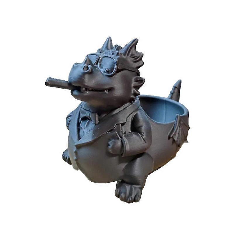 龙形糖果碗装饰 3D 打印装饰品雕塑桌艺术装饰杂物客厅容器储物盒