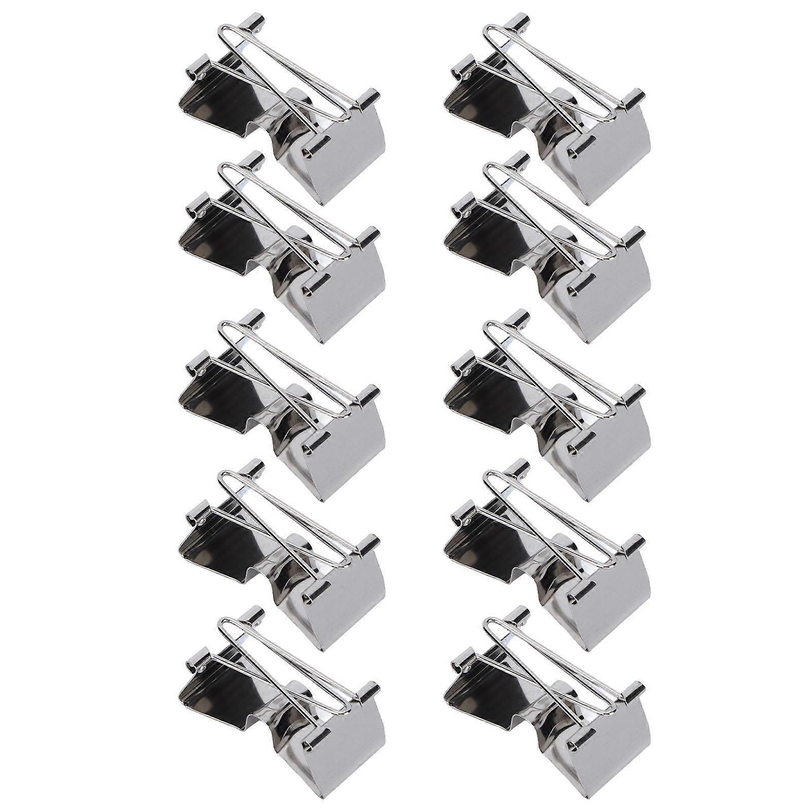 2025 أحدث نموذج 10 قطع مشبك معدني مقاطع فصل الفولاذ المقاوم للصدأ المحمولة