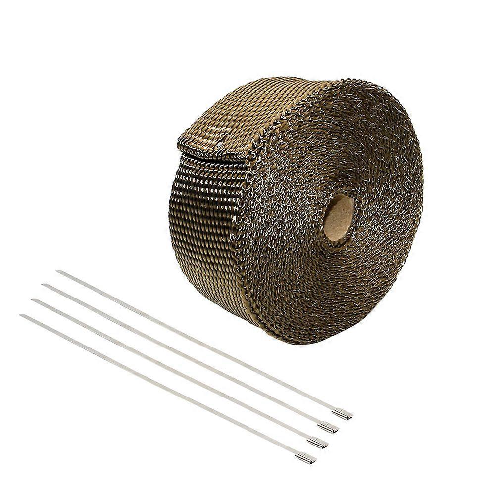 Heat Resistant Wrap for Exhaust Tubes, Prevents Overheating in Engine Systems