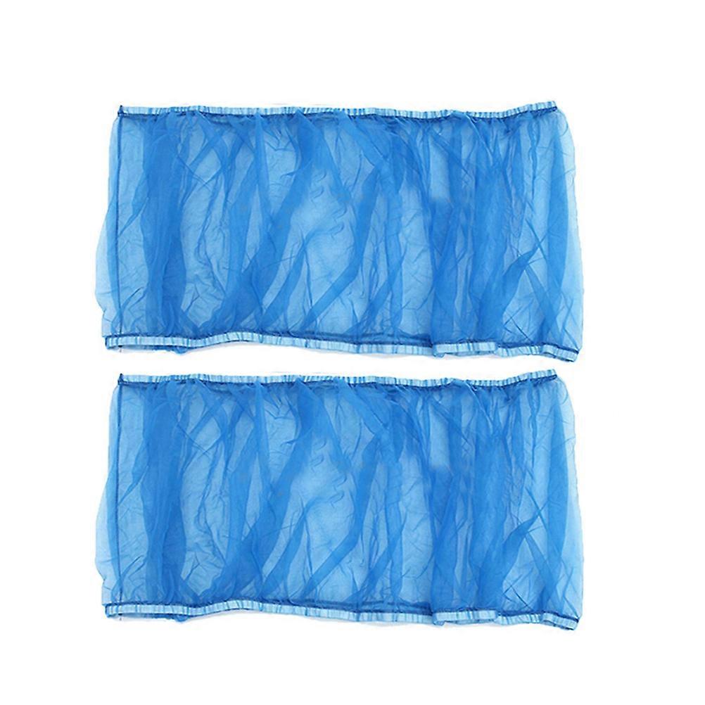 Bird Breeding Cage Cover Air Circulation Practical Blue L 2Pcs