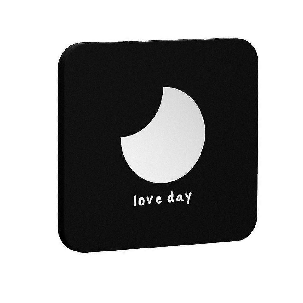 Compact Travel Makeup Magnifying Mirror Small Portable Folding Mirror With Handheld And Easy To Carry Black
