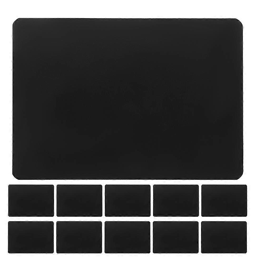Small Retail Signs Vendor Display Pricing Signs Rectangular Shape Black 4.13X2.95X0.04in Writable 15Pcs