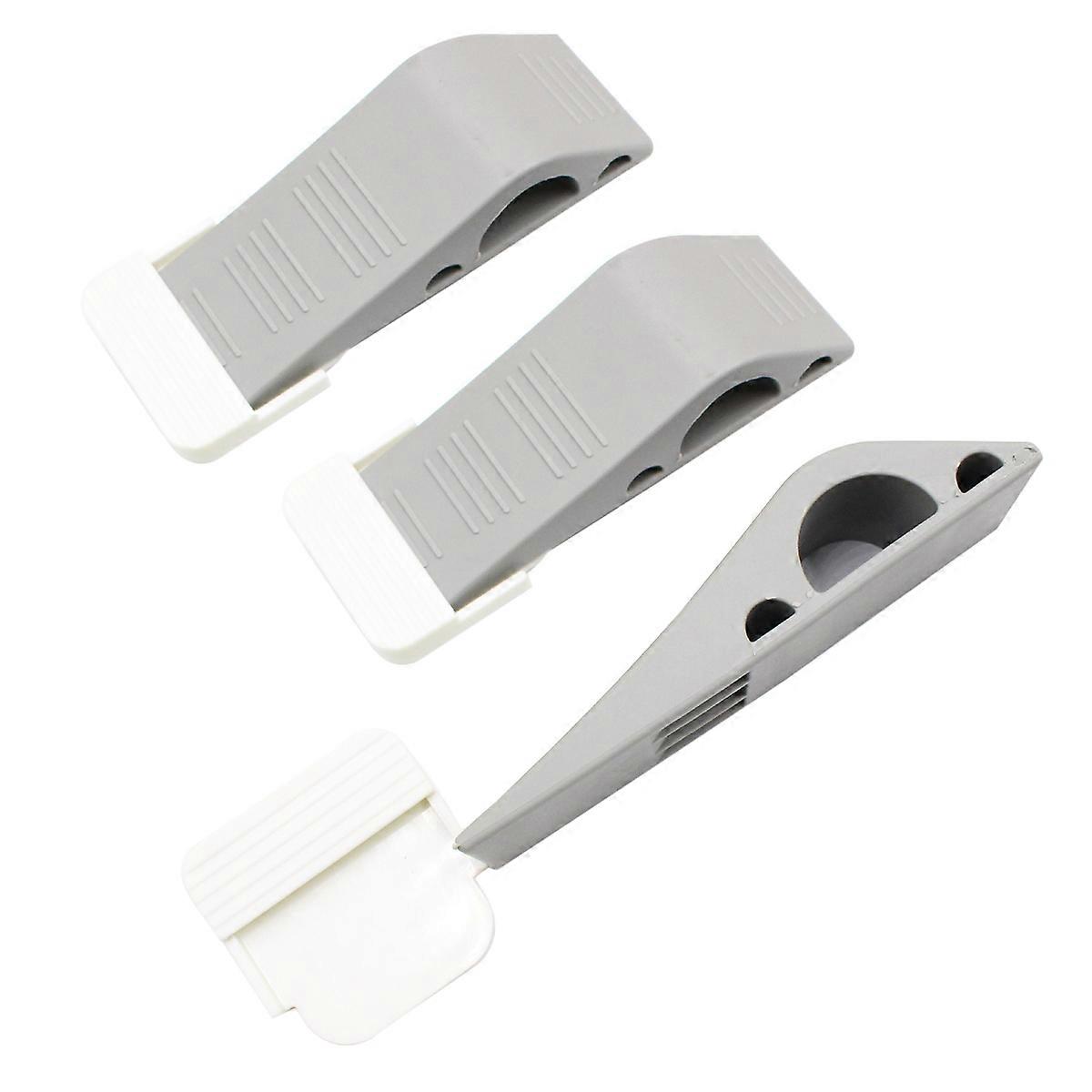 Door Stopper Wall Protector Prevent Collision Rubber Wedge for Home Use 3Pcs