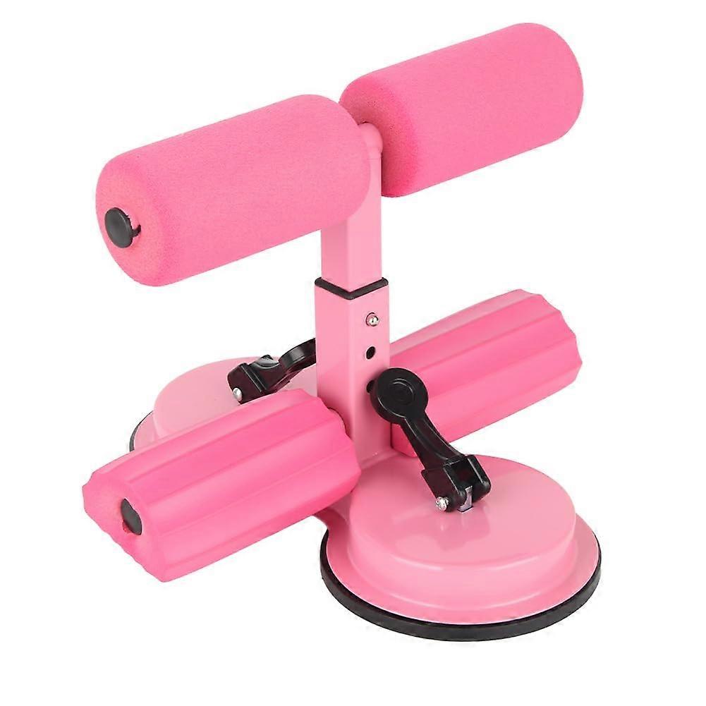 Sit Up Bar Sit Up Assistant Device Abs Full Body Workout for Home Gym Pink Double Suction Cup