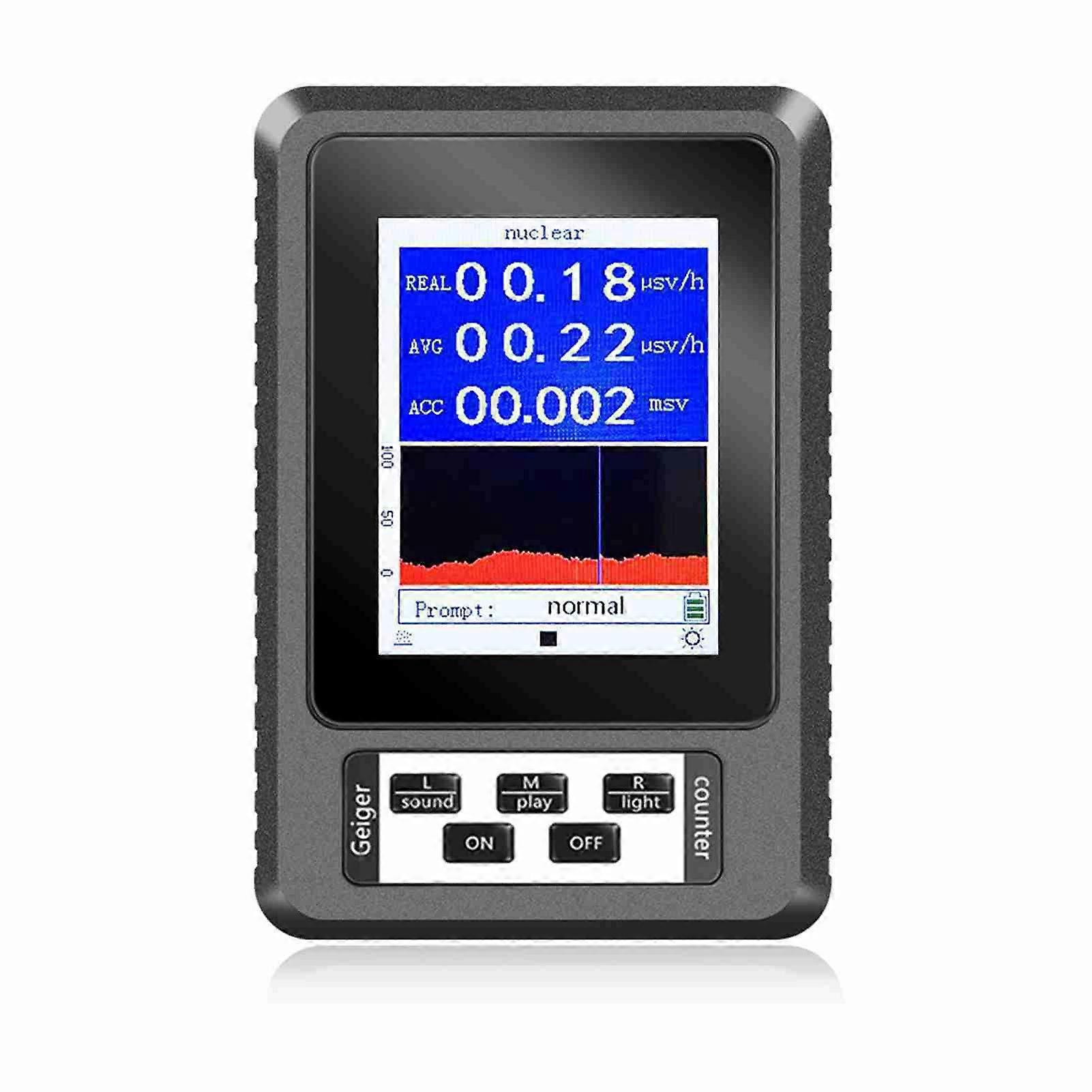 Ouitble Nuclear Radiation Detector, Accurate Sensitive Geiger Counter Real Time β γ X Ray Detection Radiation Dosimeter for Factory,Home