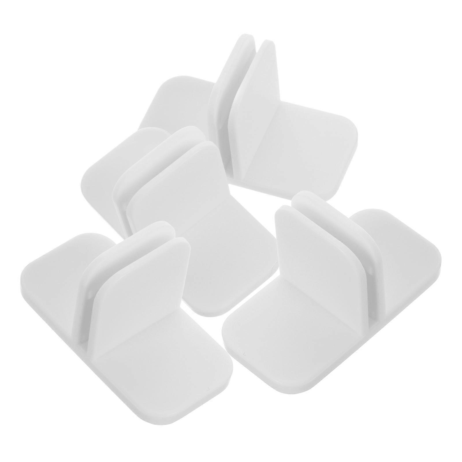 Dividing And Clamping Drawer Clips Plastic Material For Bathroom Organization 4Pcs