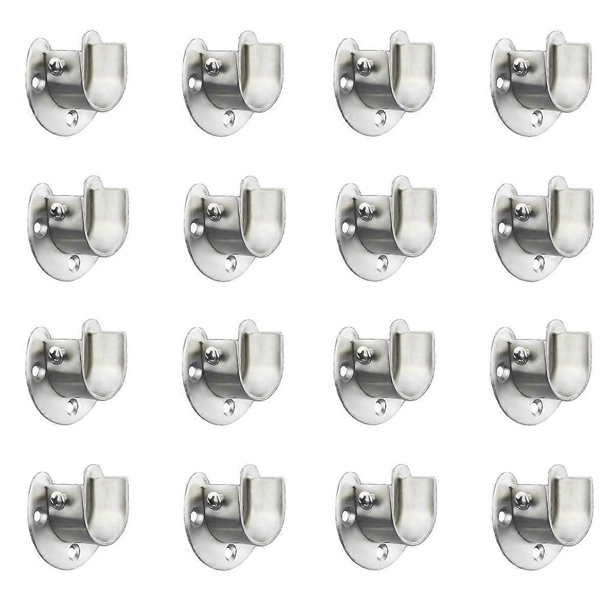 Stainless Steel Closet Bracket, U-Shaped Socket , Shower Curtain Rod