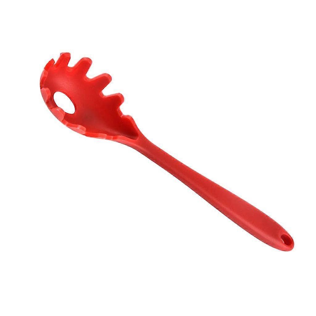 Pasta Fork Spaghetti Spoon Server Tongs Noodle Fork Red 1 Durable Kitchen Utensil for Serving Pasta and Noodles