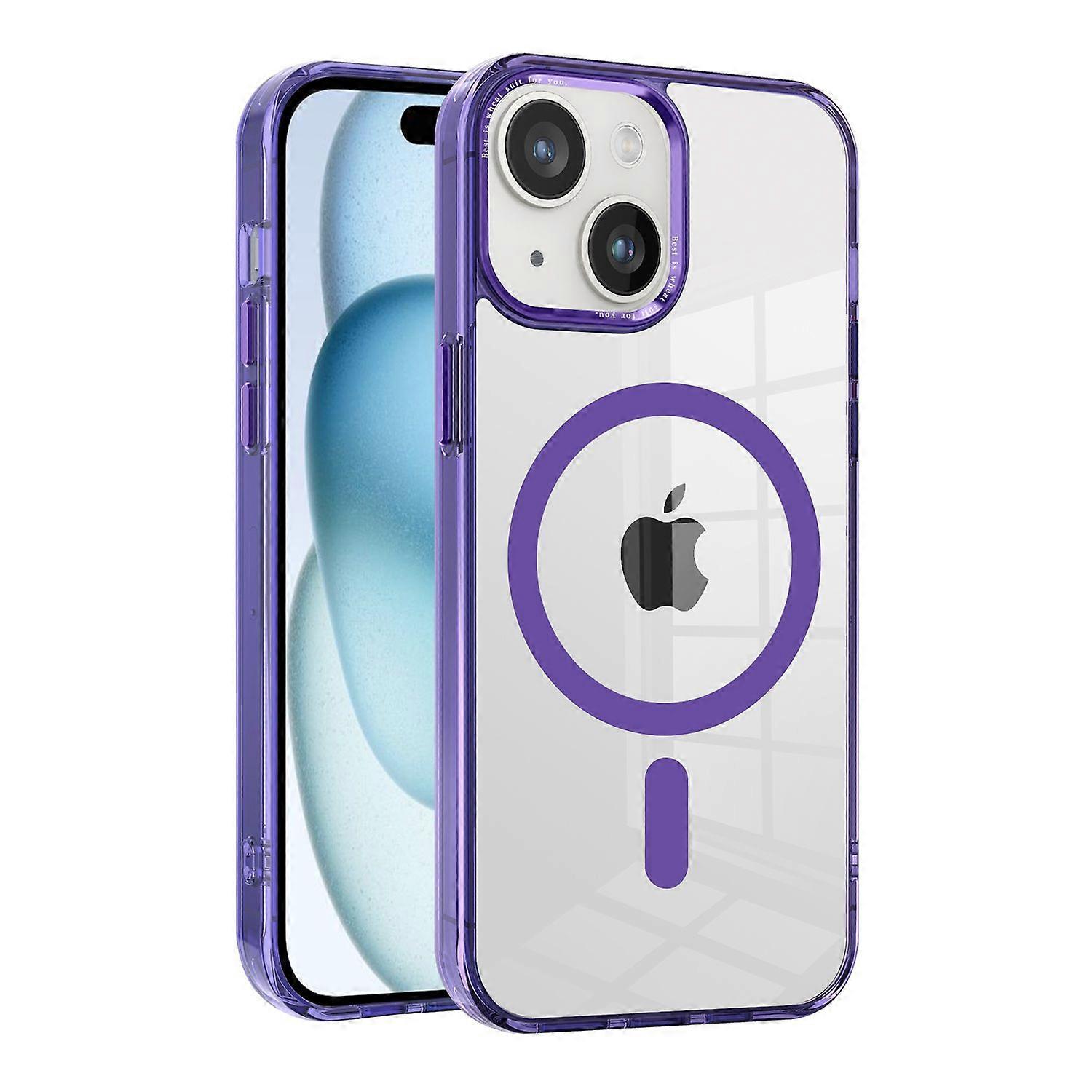 Magnetic For iPhone 15 Case,Compatible With MagSafe-Purple