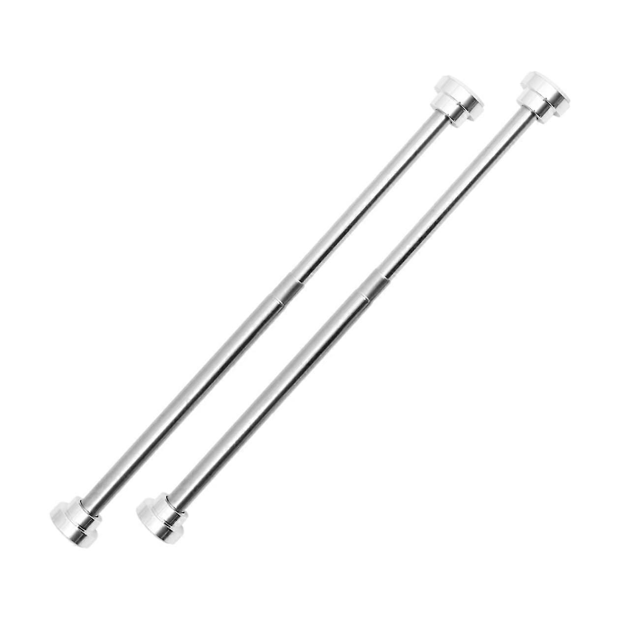 2 Part shower curtain rod Adjustable With spring tension Made of stainless steel