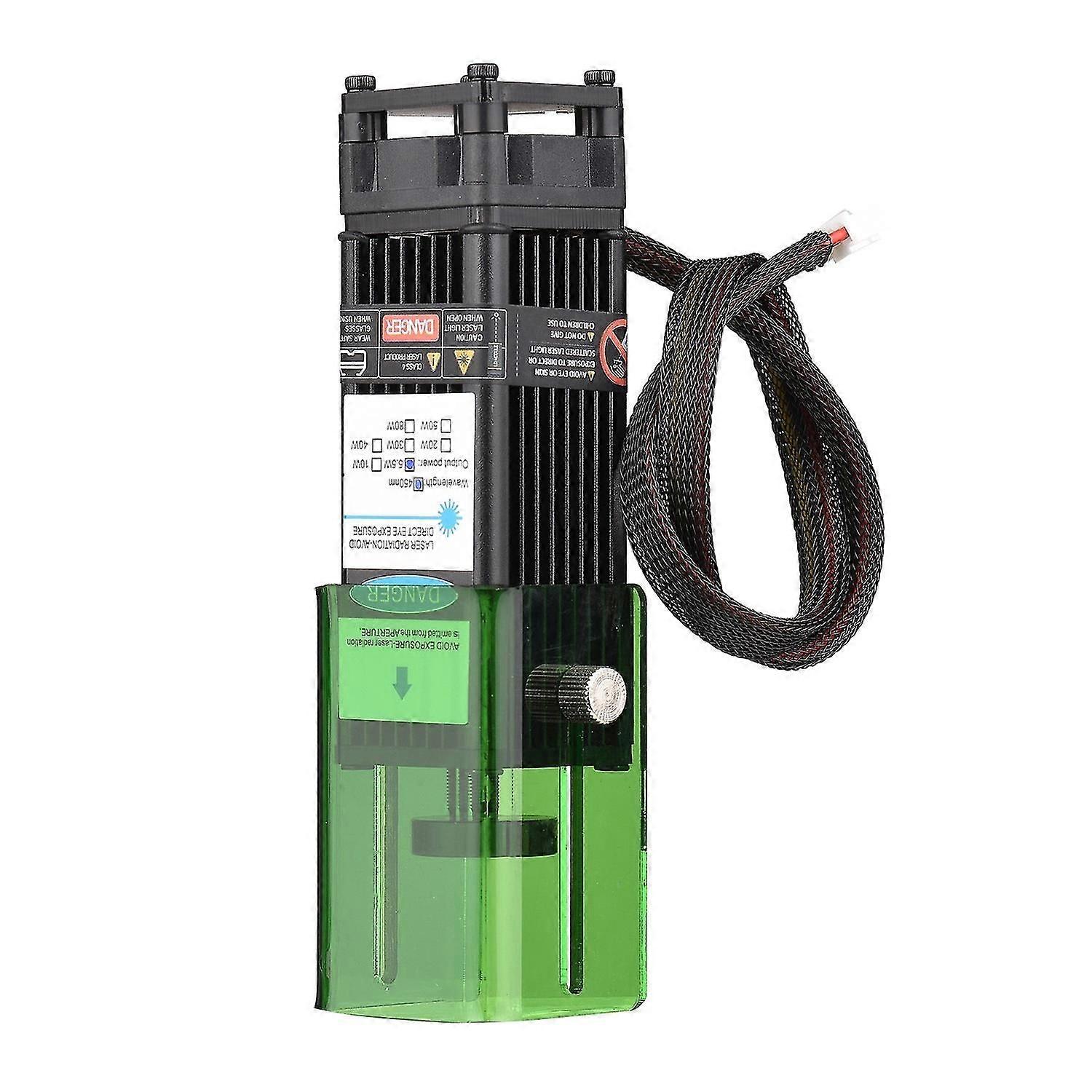 450nm 40W レーザーモジュール、保護カバー付き固定焦点距離レーザー彫刻ヘッド高速レーザーレーザー