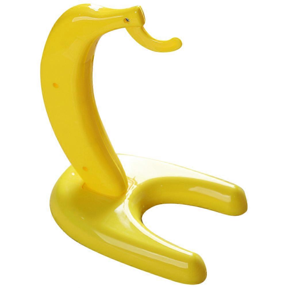Fruit Display Banana Holder Stand Banana Shaped Home Decoration PP Material Yellow 25.70X18.00X12.00CM Hanging Fruits 1Pack