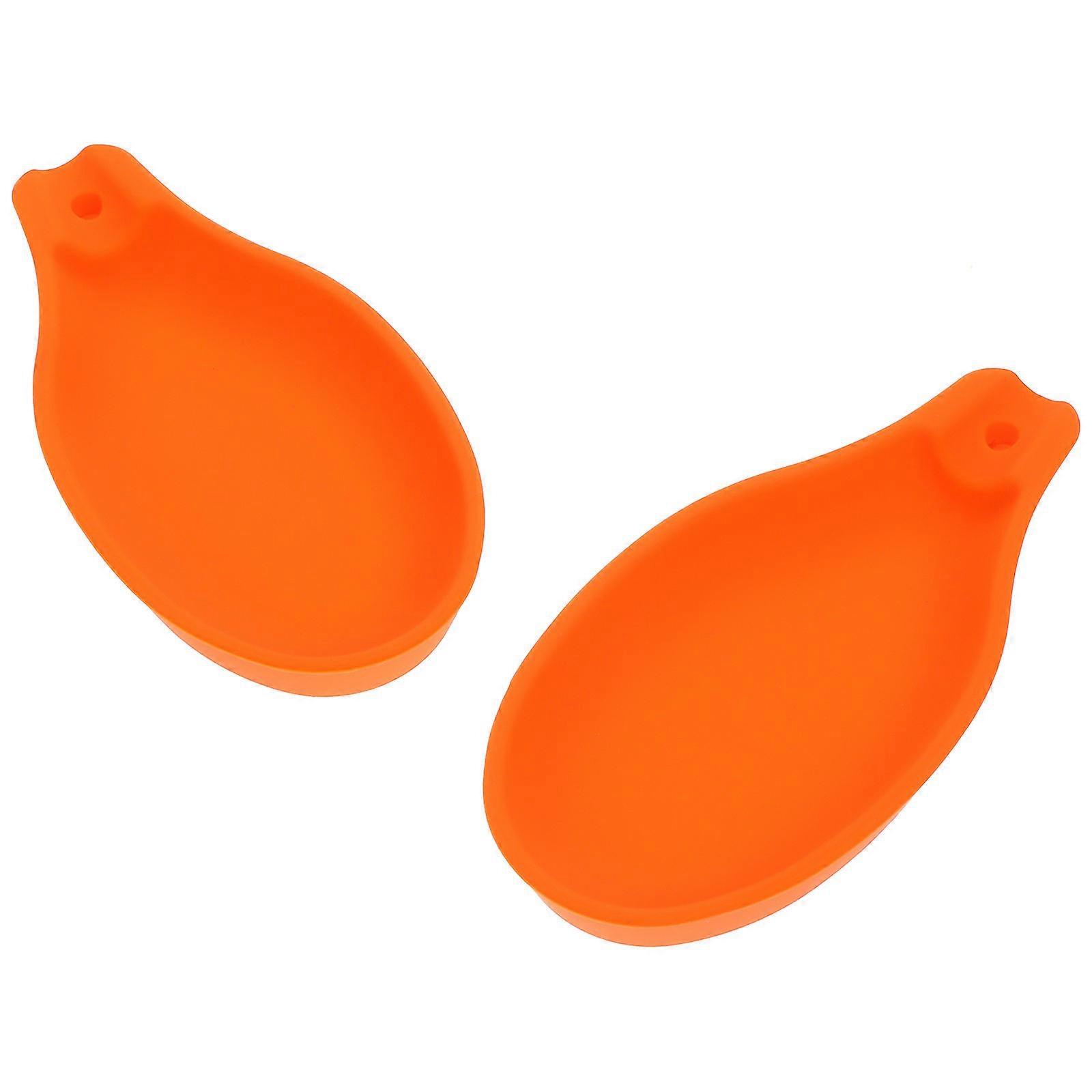 Bowl Utensil Rest Silicone Pads For Kitchen Heat-Resistant 2Set