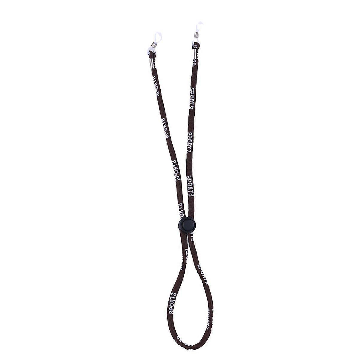 Spectacle Cords Glasses Retainer Holder Strap Eyeglasses Anti-Slip Safety Prevent Glasses Fall 620mm X 4.5mm Coffee 1Pack