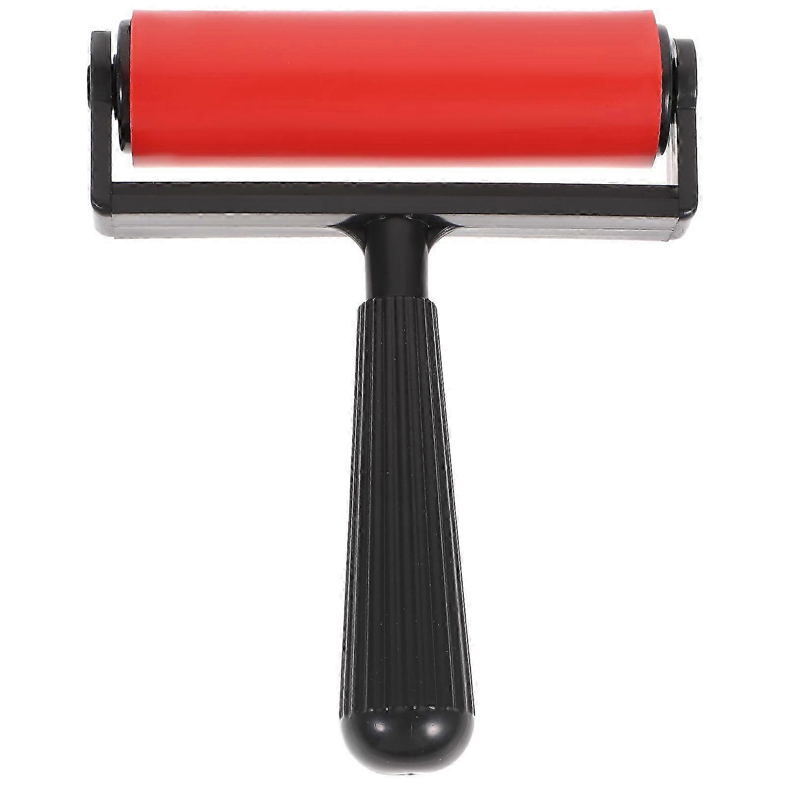 10cm Printmaking Rubber Roller Brayer Printmaking Roller Stamping Tool (red) 2025