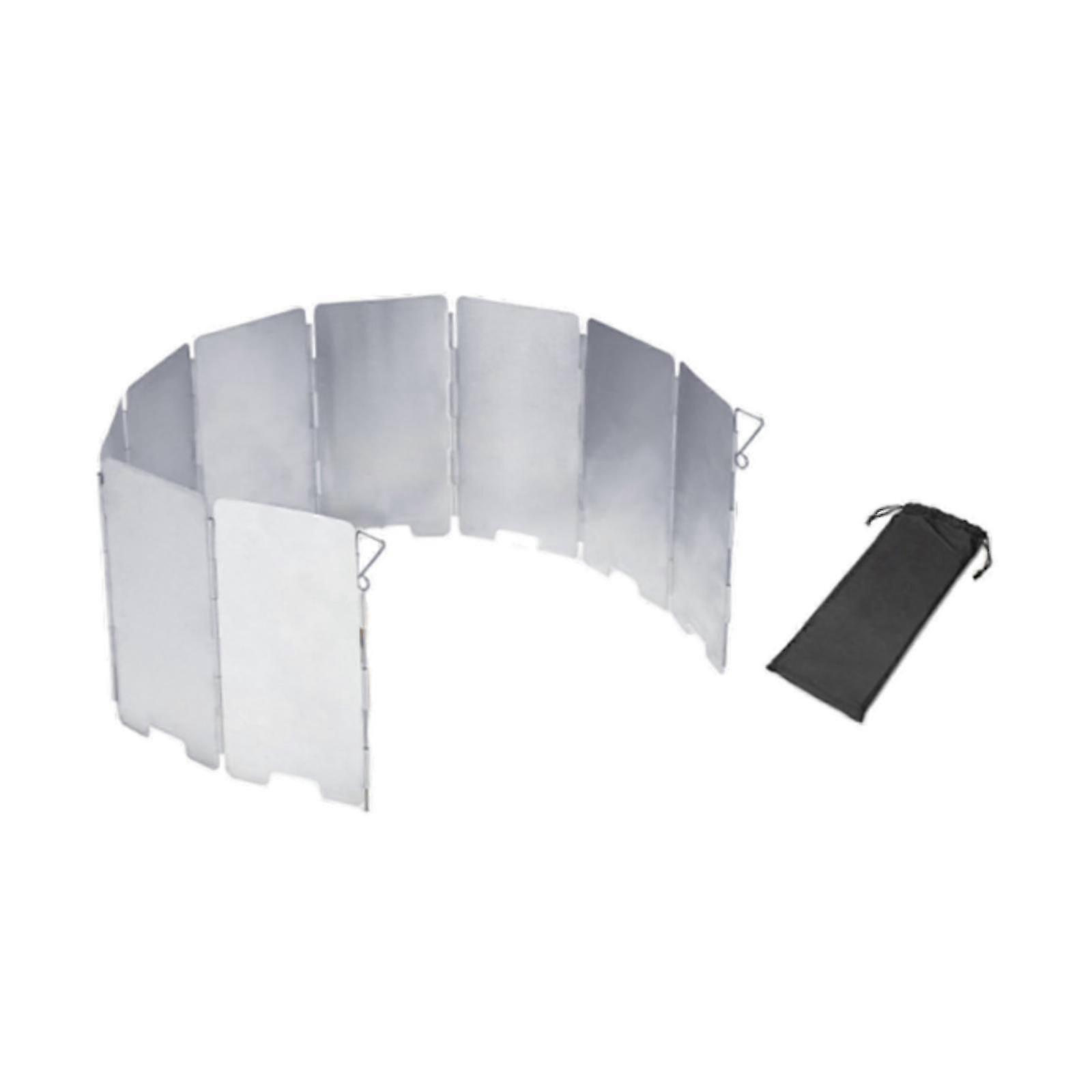 Foldable Camping Stove Windscreen 9 Plates Practical for BBQ Camping Picnics