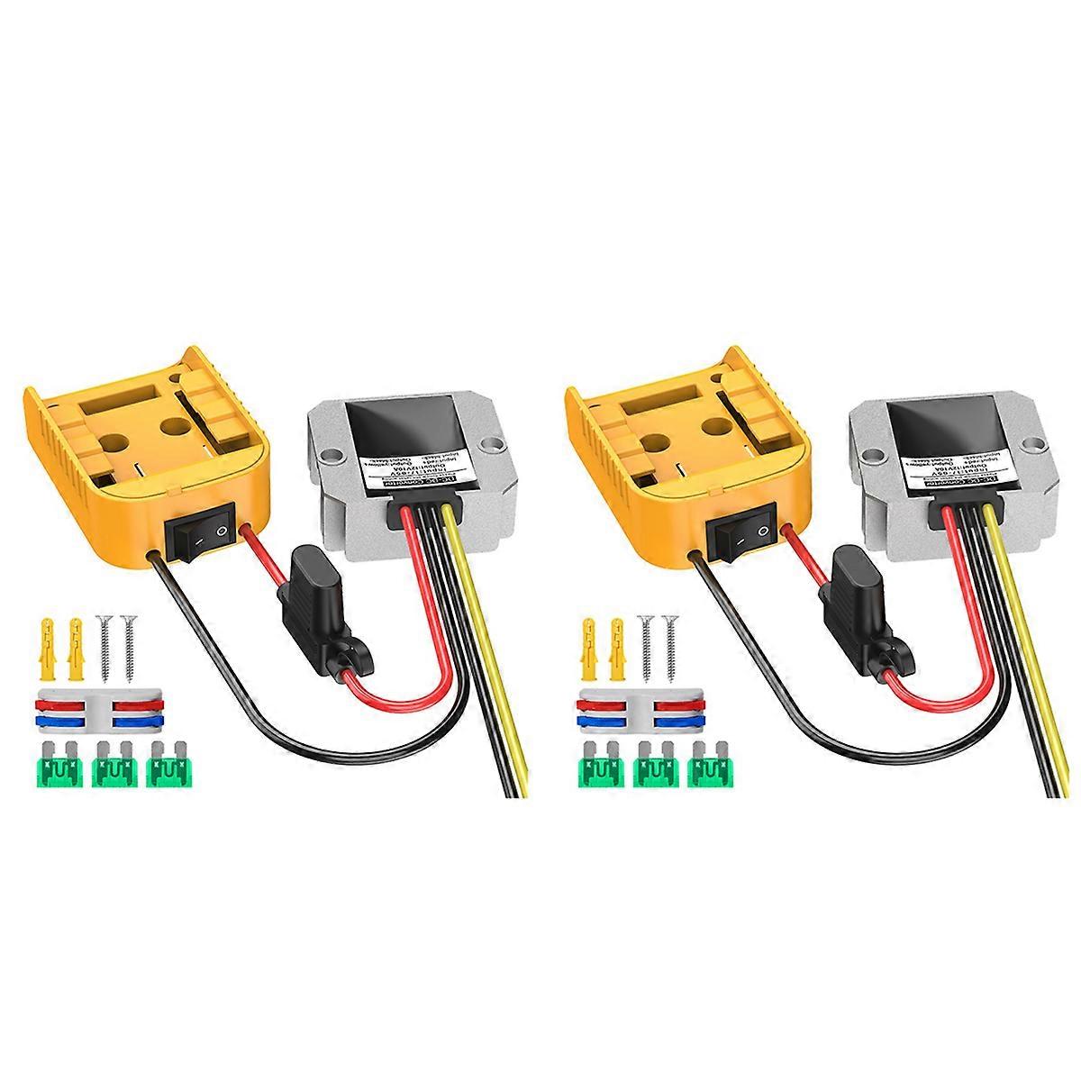 For 18V/20V Lithium Battery Adapter + DC-DC Step-Down Device