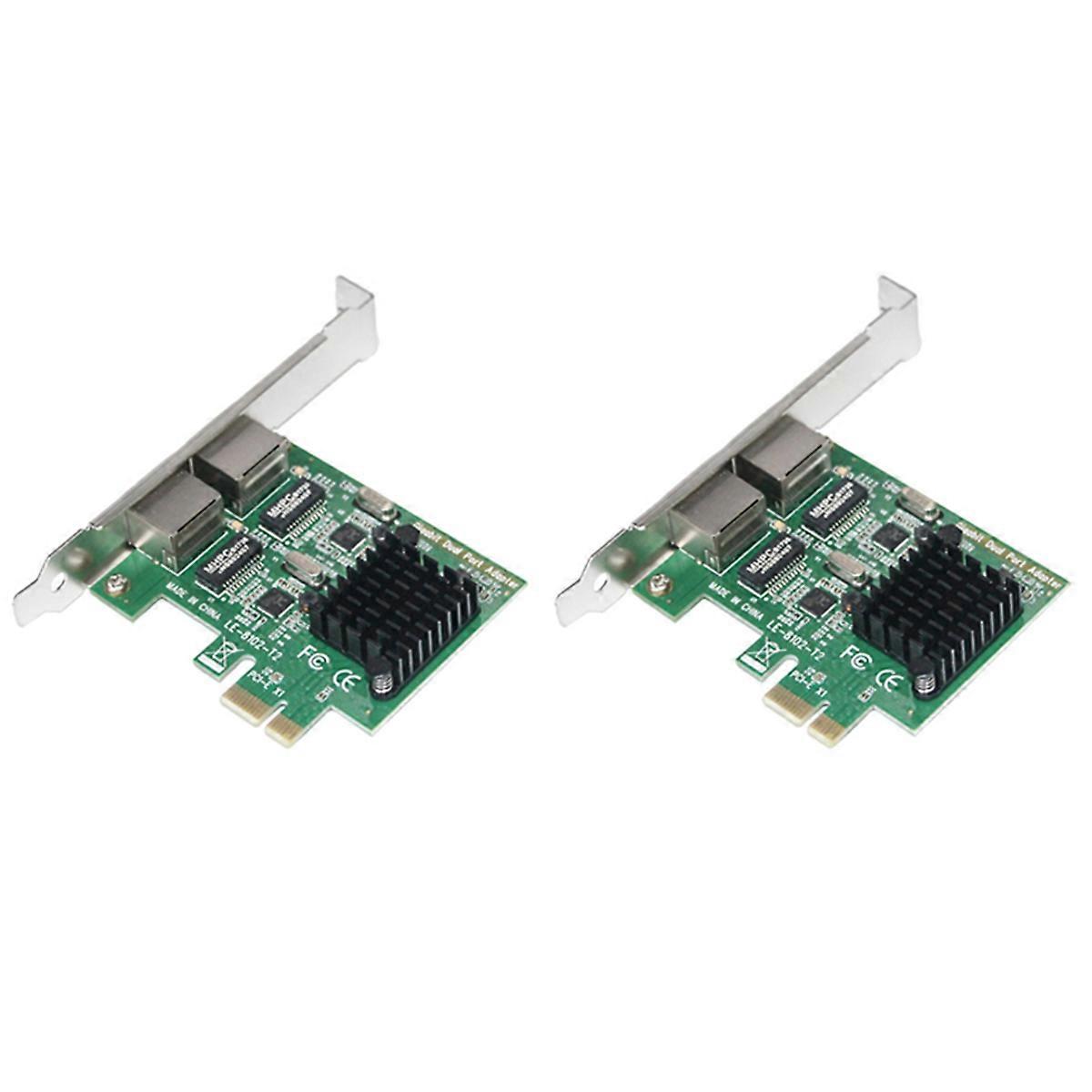 Dual-Port Slot Pci-E Interface Ethernet Network Card 10/100/1000Mbps