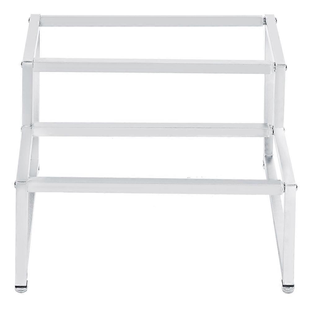 Multifunctional Retractable Jam Jar Rack Two-Tier 35-60cm Stainless Steel Holder