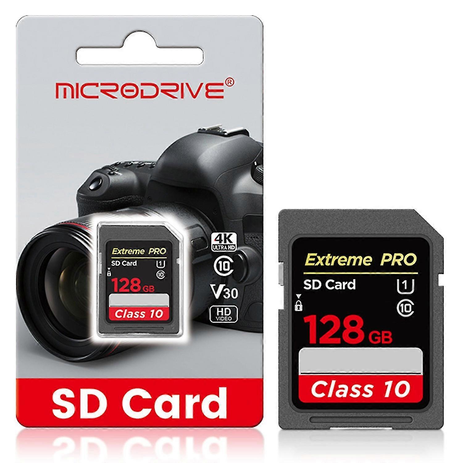 High-Speed 128GB U1 Class 10 Memory Card for Digital Cameras, Compatible with Various Brands