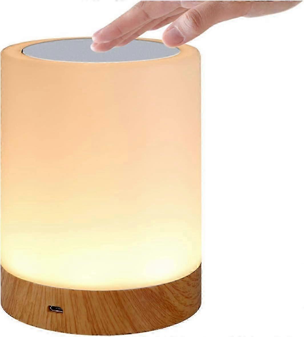 LED Night Light, Bedside Lamp with Touch Control and USB Rechargeable, Night Lamp with Dimmable Touc