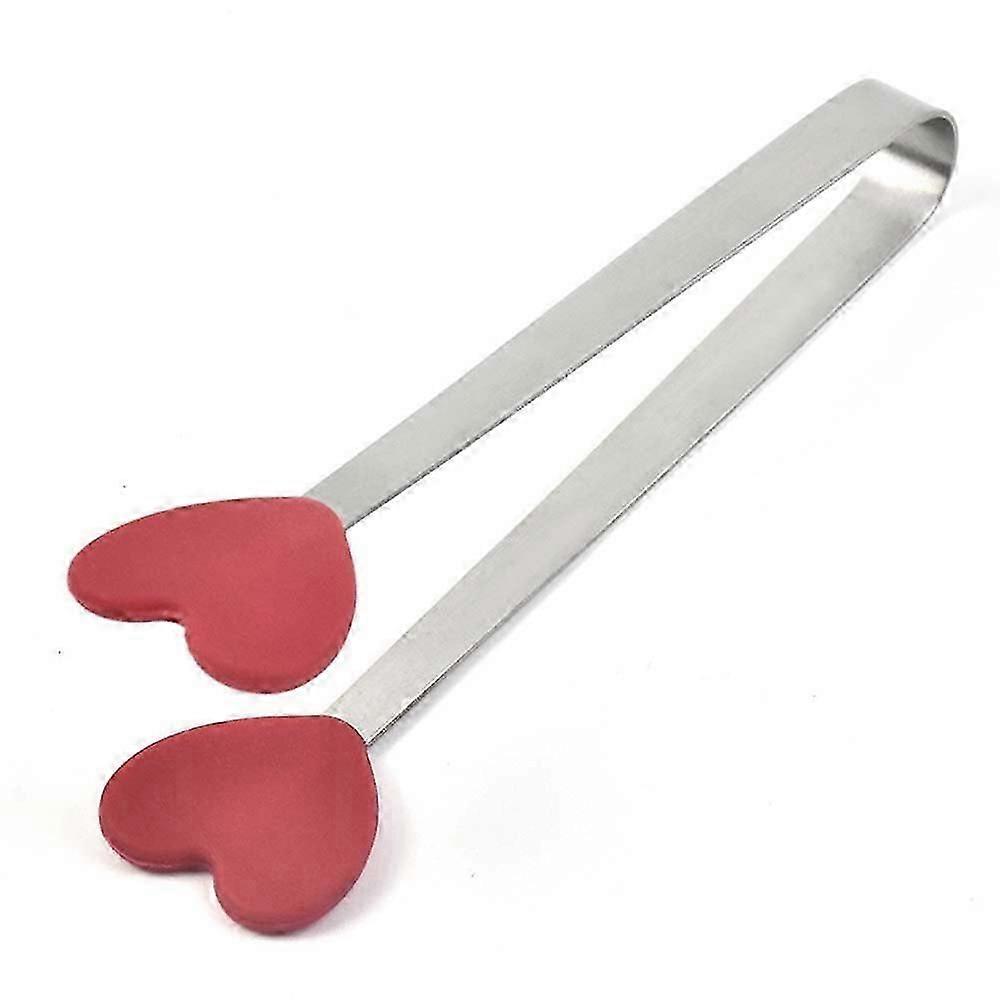 Heart Shape Rostfritt stål Ice Cube Tång för BBQ