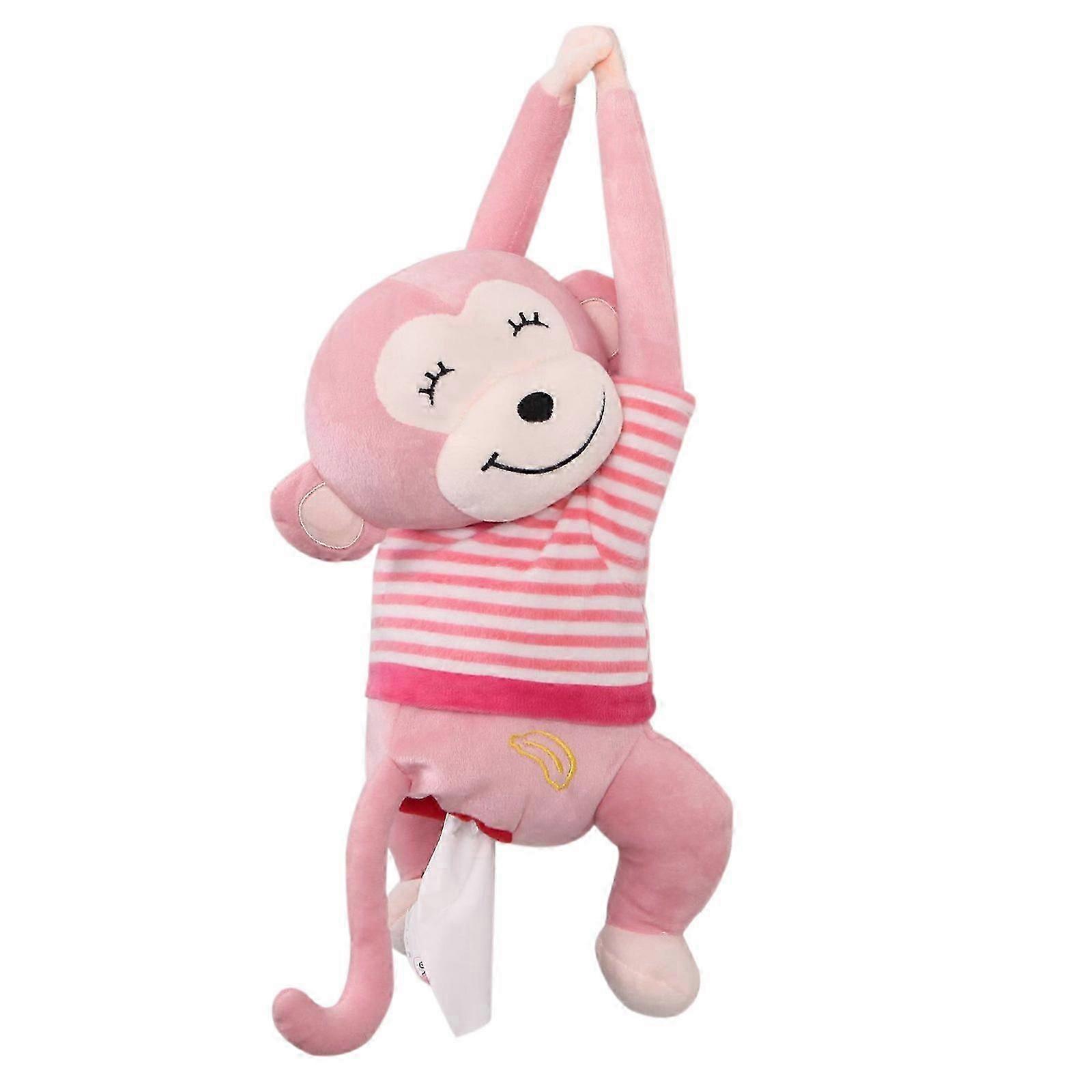 Funny Plush Monkey Napkin Box for Vehicle Use
