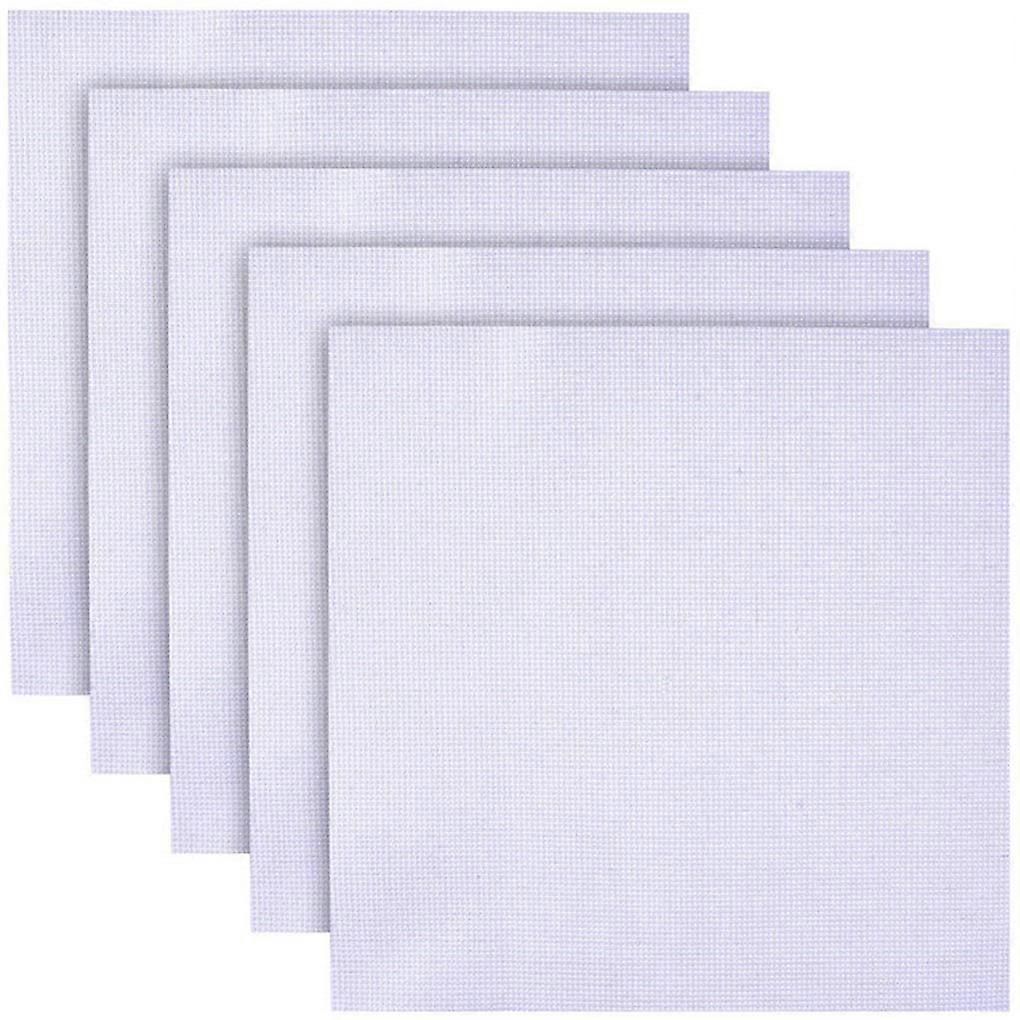 14CT Aida Cloth Cross Stitch Fabric for DIY Embroidery - Cotton Mesh Craft Canvas Sheets 30x30cm and 30x45cm