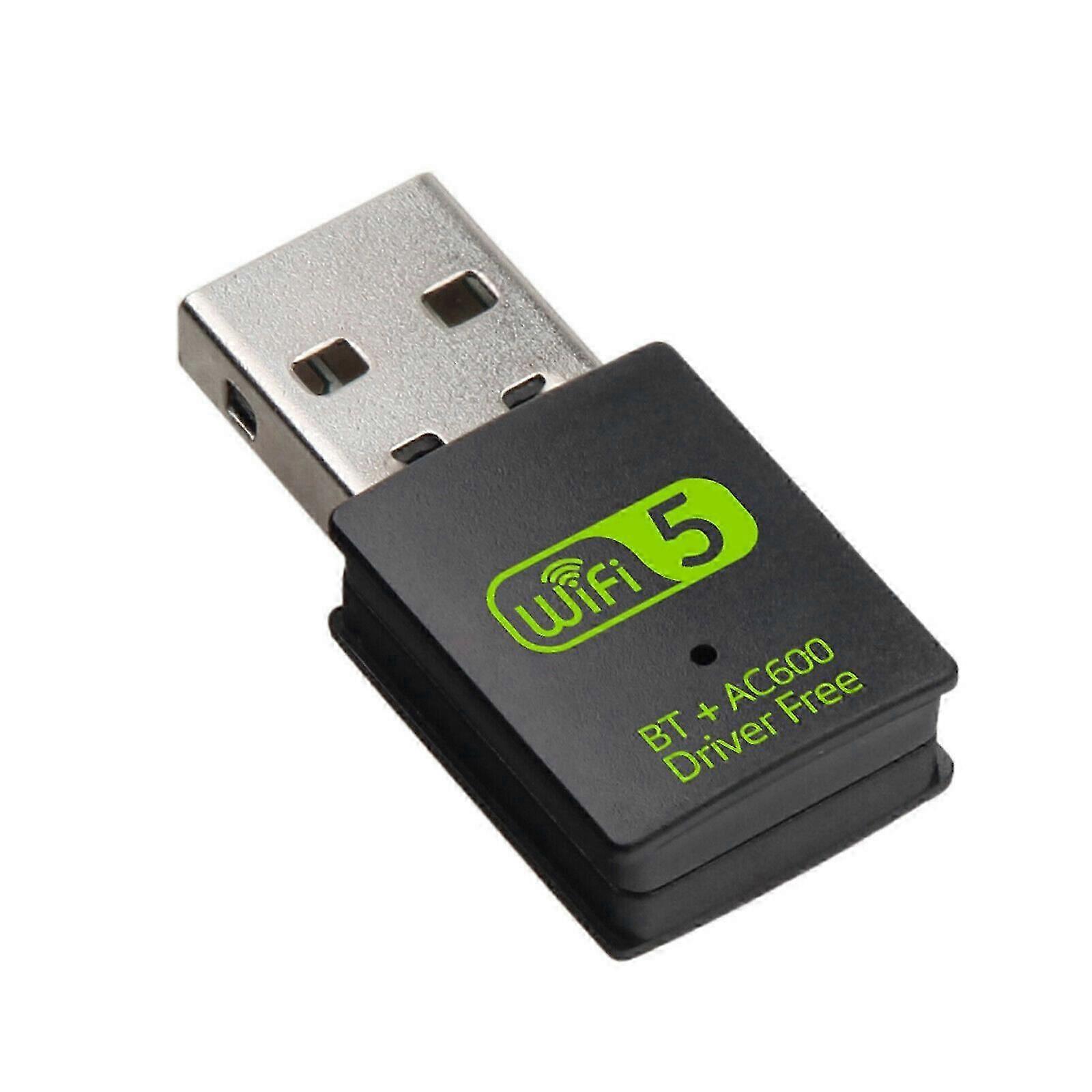 USB واي فاي بلوتوث محول، 600Mbps المزدوج النطاق 2.4 / 5GHz بطاقة شبكة لاسلكية